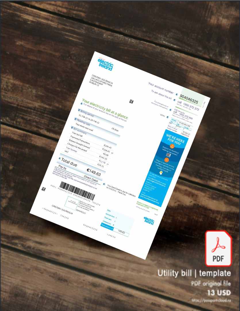 Utility bill | Albanian Power | Albania